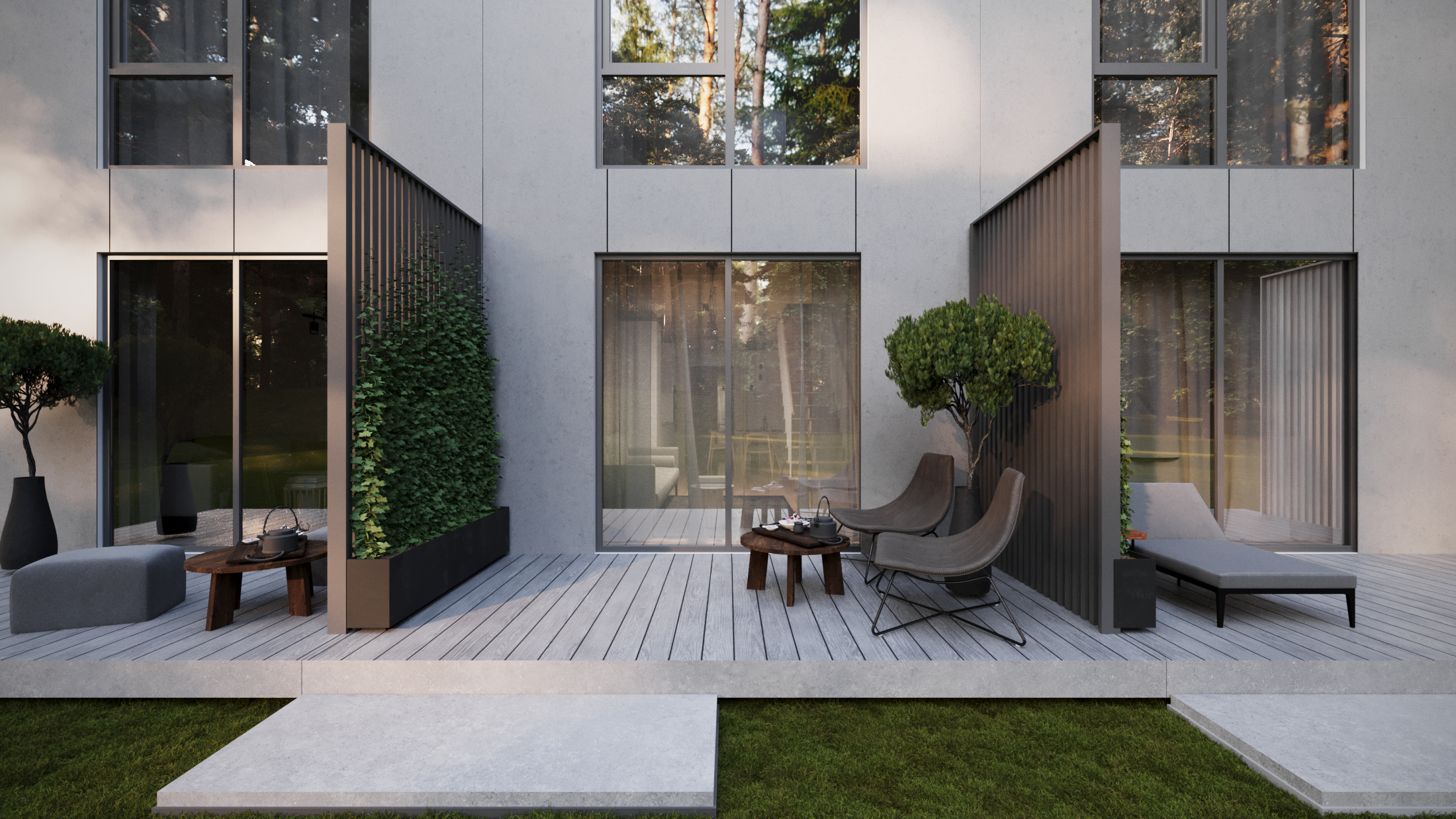 TOWNHOUSE private terrace and garden